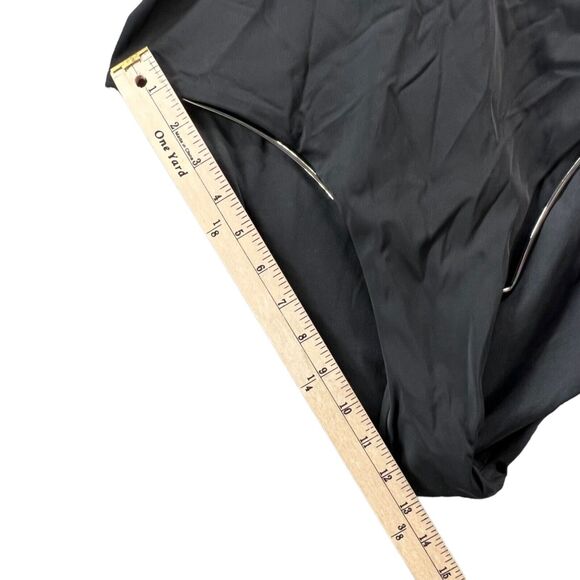 Chelsea28 Swimsuit Womens Large Black One Piece Convertible 4 Way Halter Plunge - Picture 12 of 16